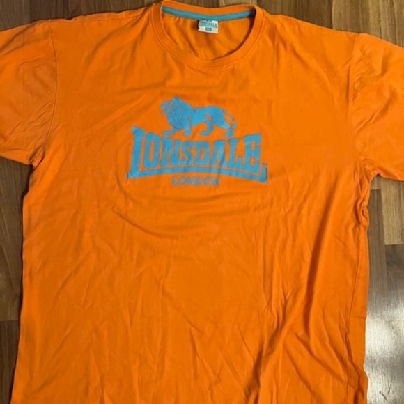 Lonsdale London Orange Blue T-shirt XL - Picture 1 of 4
